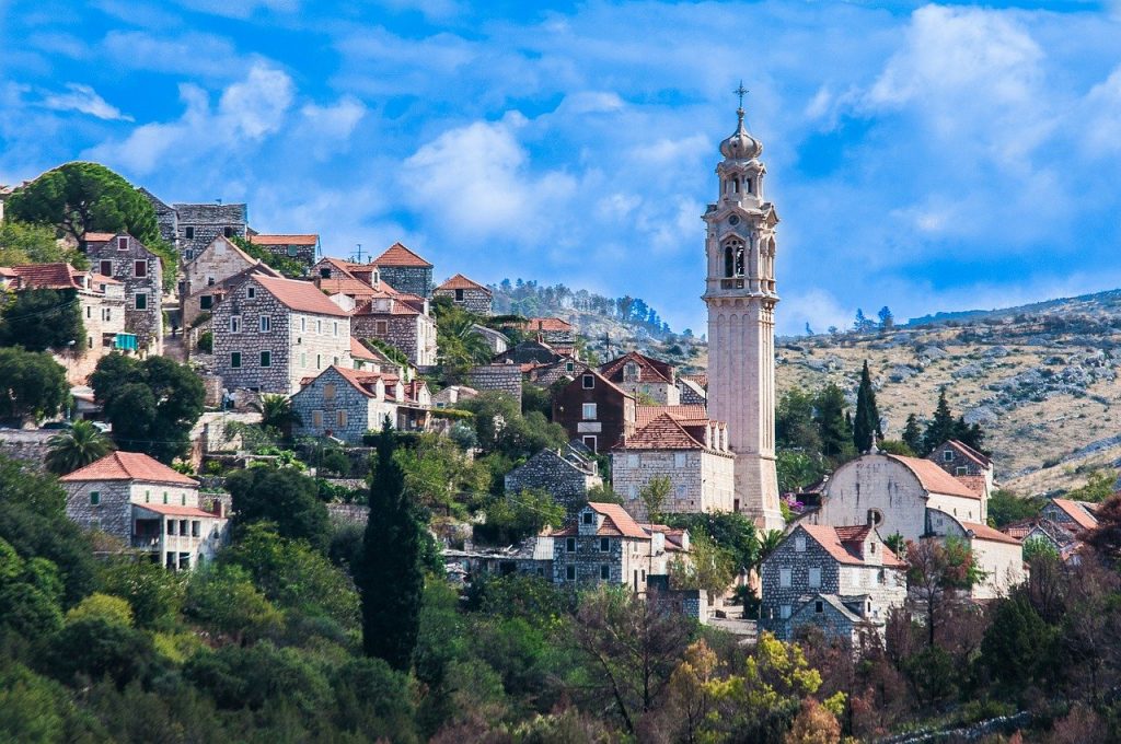 Ložišća on the island of Brač